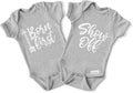 White & Grey Cotton Twin Rompers – Unisex Newborn Outfits for Boys & Girls – Soft, Comfy, Washable, 0-3, 3-6 Months
