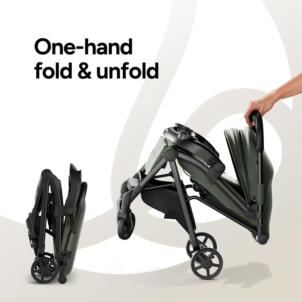 Mompush Lithe V2 Lightweight Travel Stroller with Organizer Included