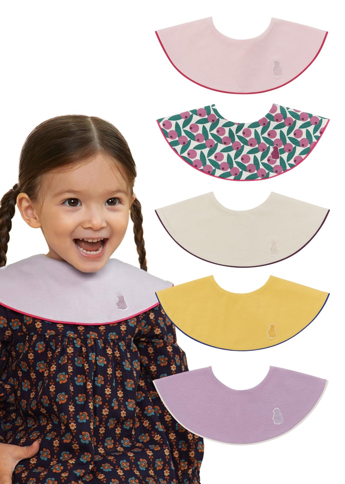 Konny Baby Bibs for Drooling Baby Boys and Girls, Super Absorbent Quick Dry