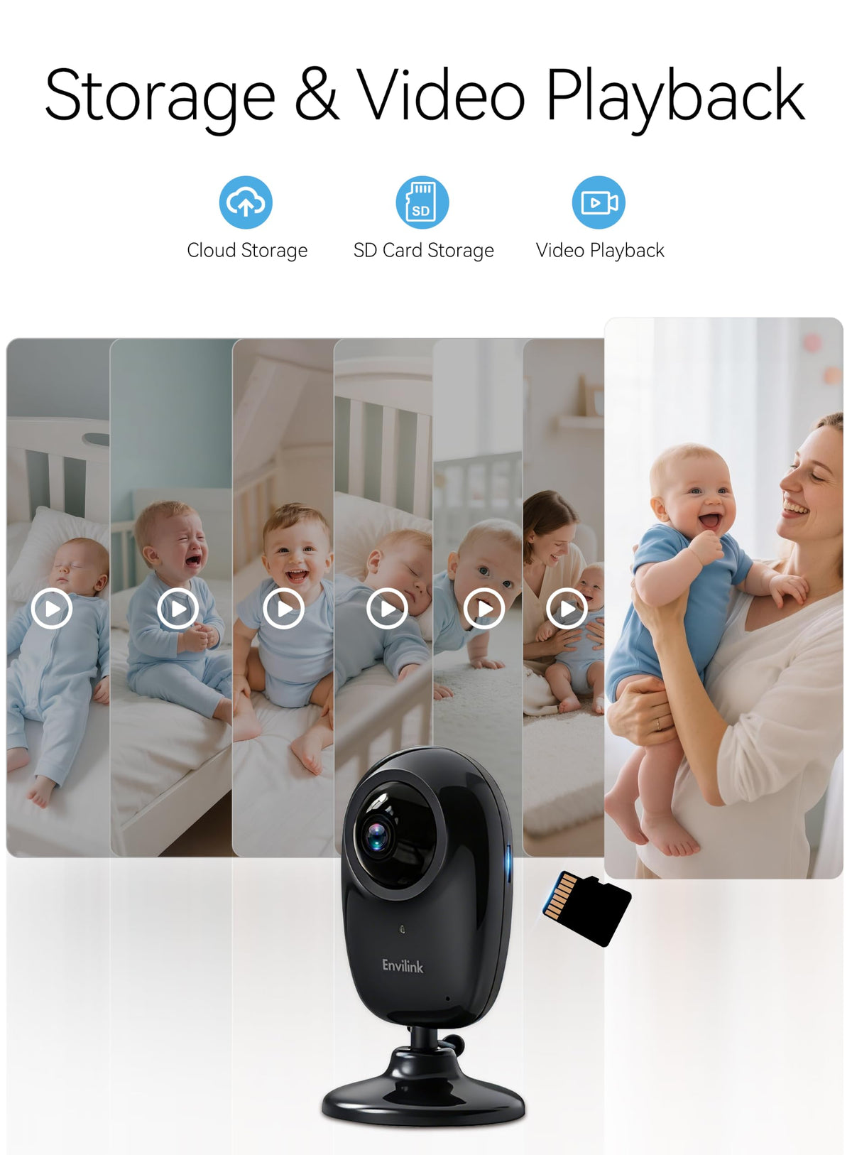 Envilink Baby Monitor with Camera and Audio