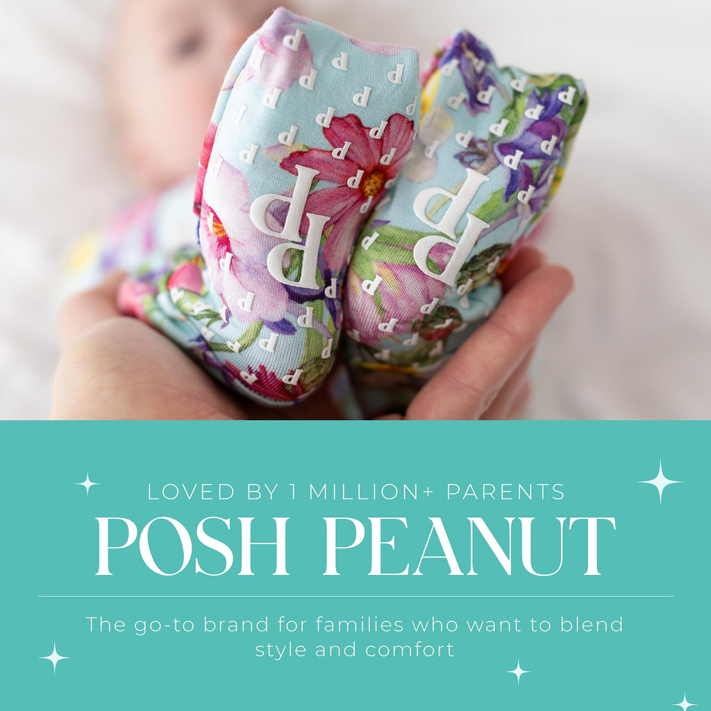 Posh Peanut Girls Convertible Baby Sleepers, Toddlers Footless Pajamas
