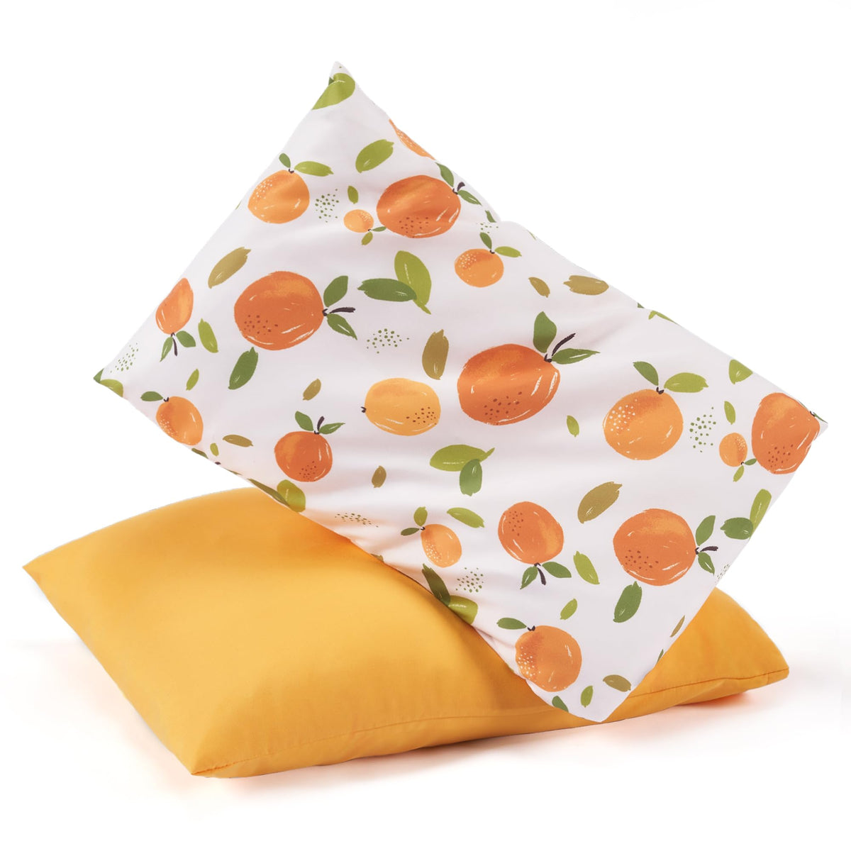 TILLYOU Toddler Pillowcase 2 Pack with Envelope Closure,13" x 18" Silky Soft Microfiber Travel Kids Pillowcase for Boys and Girls, Beach Time Turtle&Manta Ray