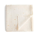 mushie Muslin Baby Swaddle Blanket | 100% Organic Cotton (Sun)