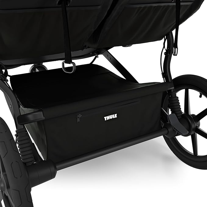 Thule Urban Glide 3 Double Child All-Terrain Stroller, Lightweight, Air-Filled Tires & Suspension, Integrated Hand Brake