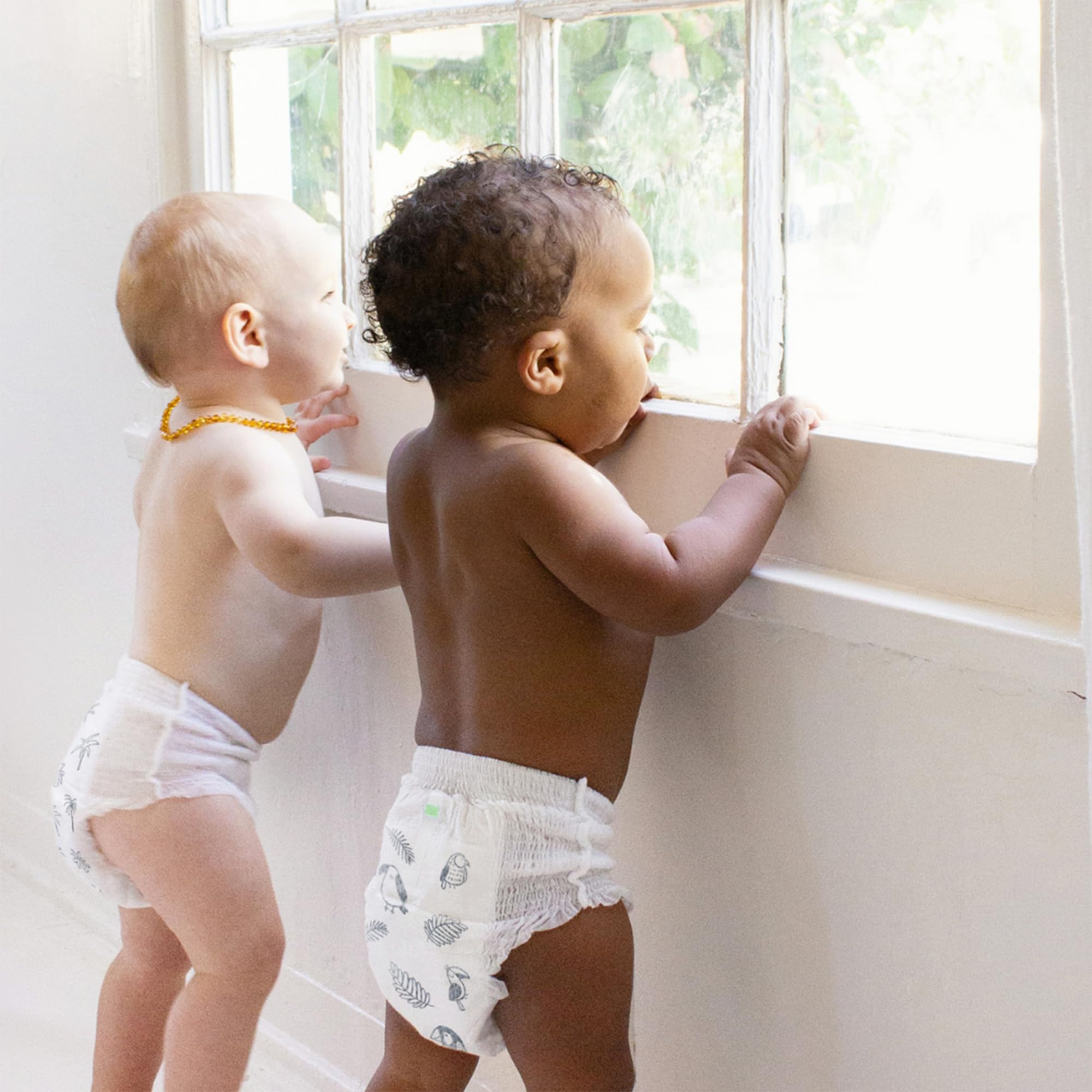 Parasol Chlorine Free Natural Disposable Diapers, Size 5 (3T-4T), 96 Count