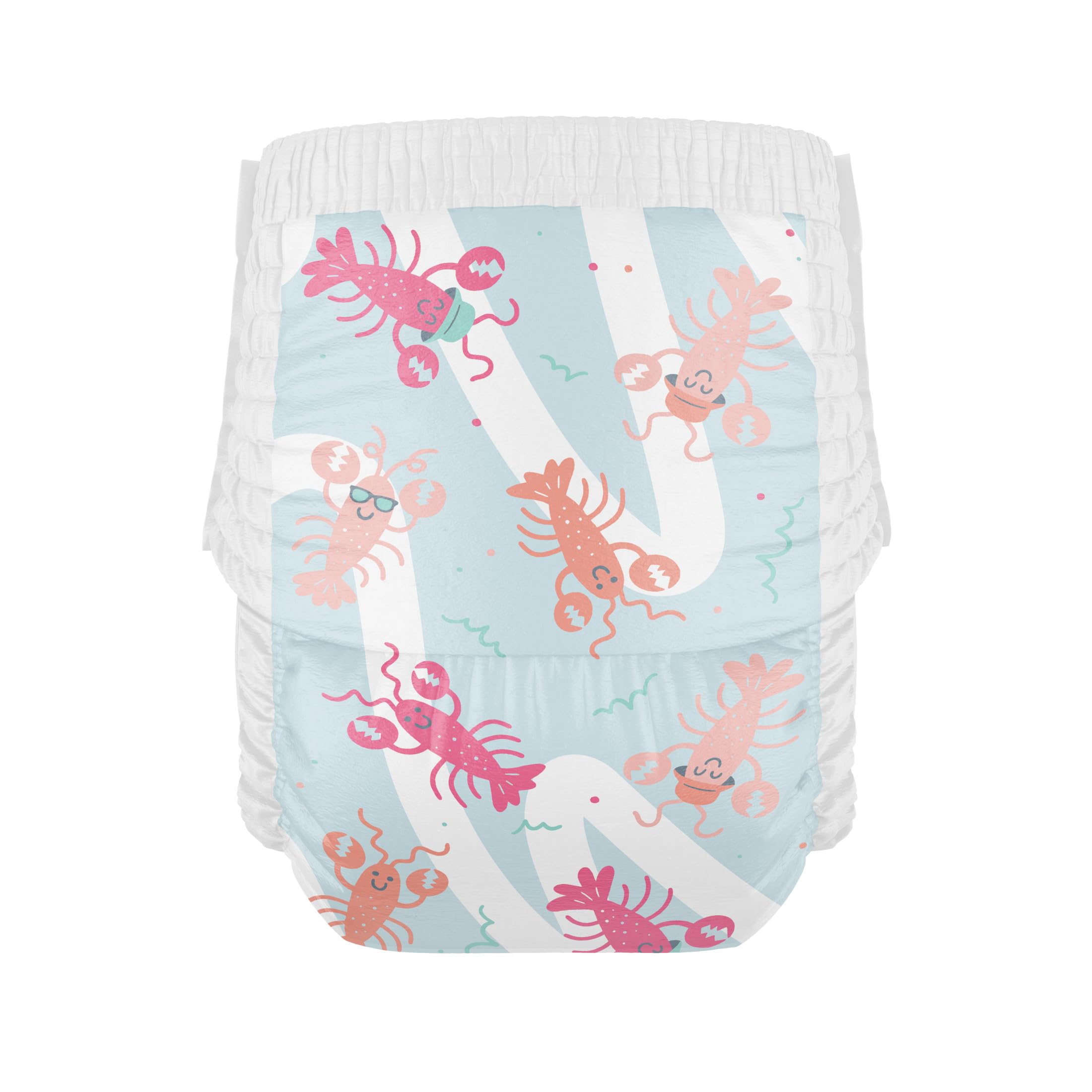 Hello Bello Premium Swim Diapers, Size S (16-28 lbs), Cute Extra-Bright Lobster Designs, 20 Count Jumbo Pack