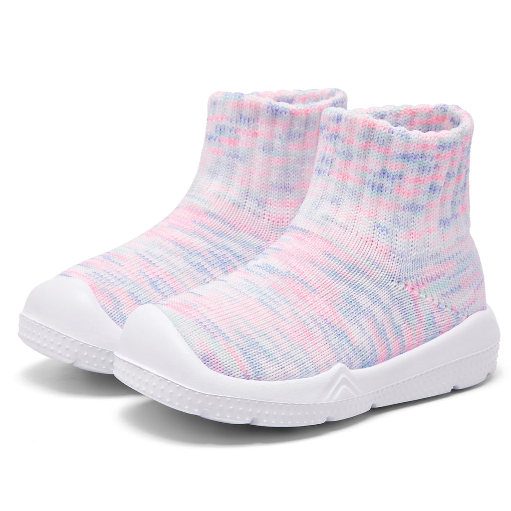 MORENDL Baby Shoes Toddler Walking Sock Shoes Infant Boy Girl Slip On Sneakers First Walker Slippers Multicolor