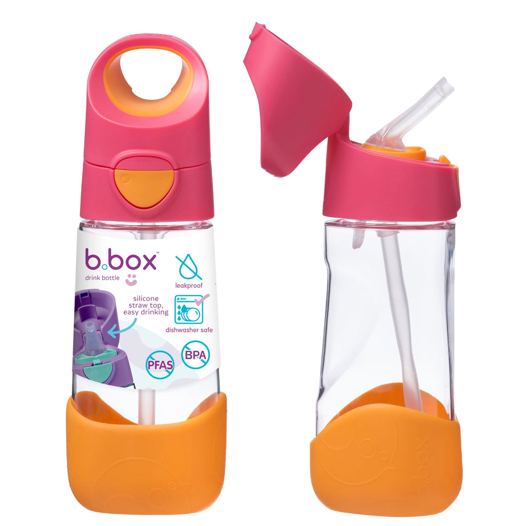 b.box Tritan™ Kids Water Bottle with Straw, 15 oz Toddler Water Bottle