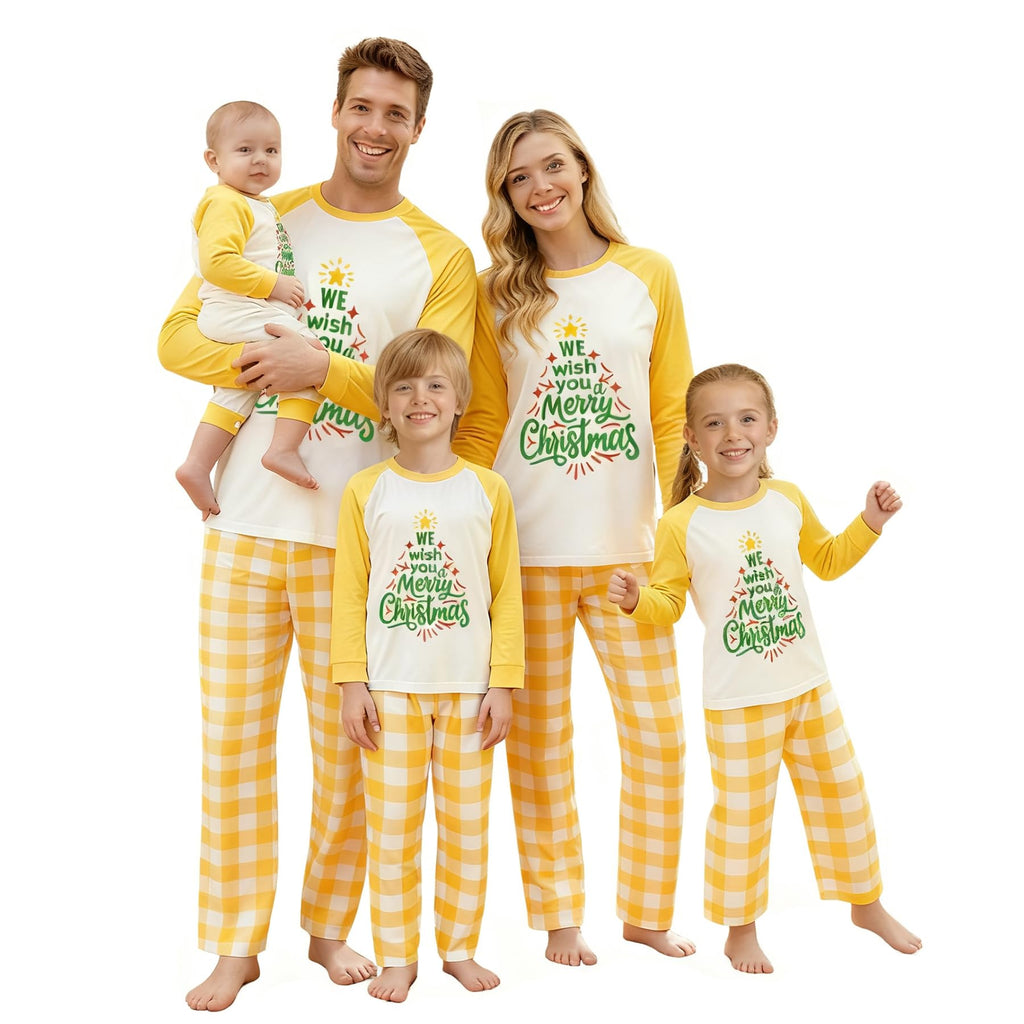 Awoscut Family Christmas Pajamas Matching Pajamas for Family, Xmas PJs Sets Holiday Sleepwear (on-24, Mom, XL)