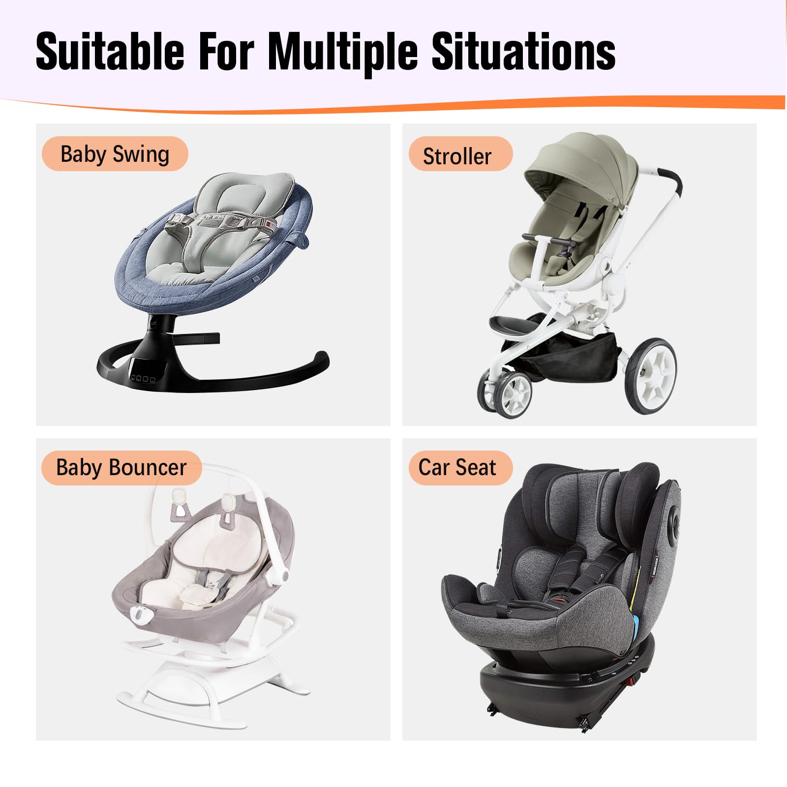 KAKIBLIN Baby Neck Pillows for Car Seat, Baby Head Support Pillow