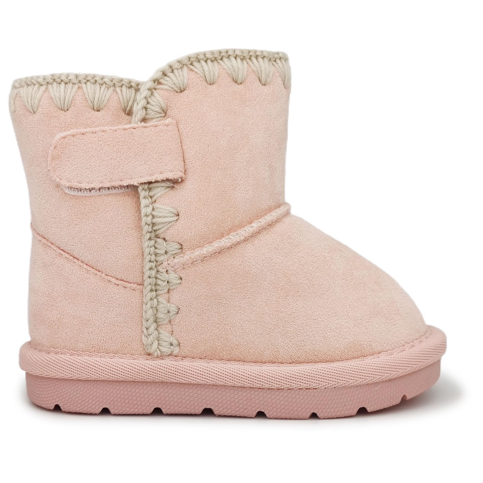iSusuJo Baby Boots Winter Snow Booties Infant Boys Girls Outdoor Warm Shoes for Cold Weather 6 9 12 15 18 24 Months Pink Size 6-12 Months Infant