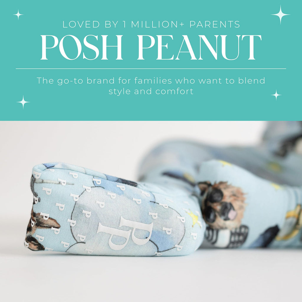 Posh Peanut Convertible Baby Sleepers, Boy Toddlers Footless Pajamas