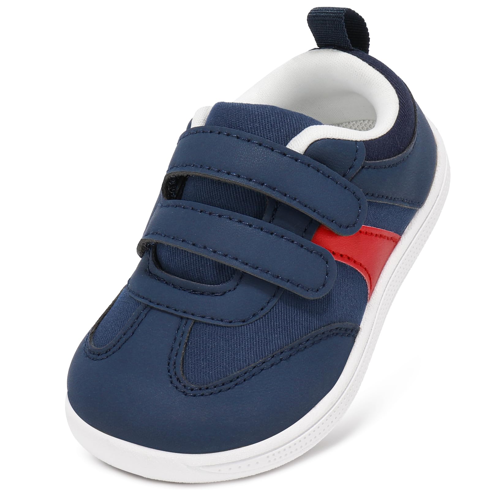 STQ KIDS Toddler Wide Toe Box Shoes Boys Barefoot Shoe Navy White Size 7