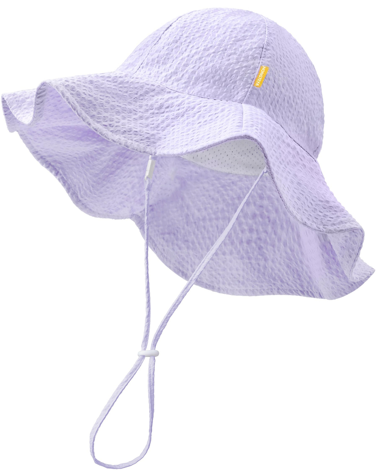 Baby Sun Hat Toddler Girl Beach Hat Adjustable Outdoor Summer Hat UPF 50+ Sun Protection Wide Brim Infant Kids (US, Age, 6 Months, 24 Months, Pink/White)