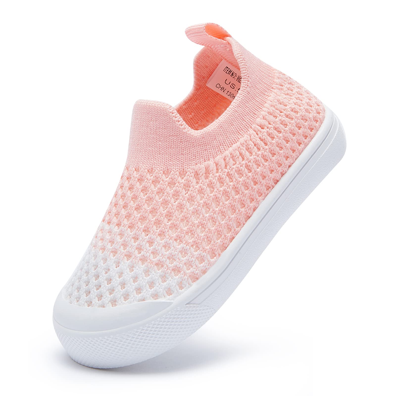 BMCiTYBM Toddler Walking Shoes Baby Boy Girl Barefoot Sneakers Pink Size 7