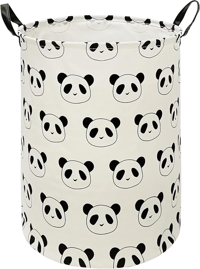 Round Laundry Hamper Storage Basket Laundry Organizer Hamper Storage Bins Clothes and Toys Box Nursery Hamper Gift Basket For Kids with Handles
