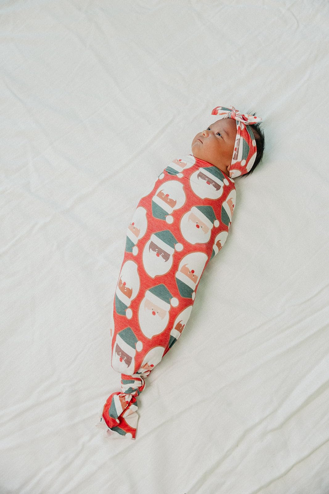 Copper Pearl Swaddle Blankets for Newborns | Soft Stretchy Receiving Blankets for Boys and Girls | Large 46 x 46 Inch Baby Blankets | Lightweight and Breathable Swaddles | Claus