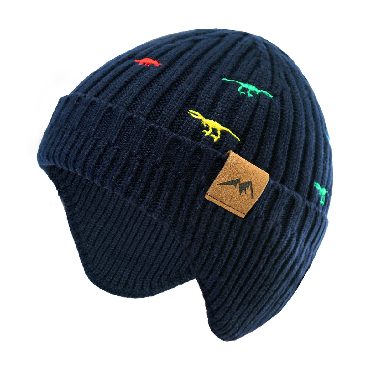 POXIMI Baby Boy Winter Hat Toddler Warm Beanie Girl Knit Hats with Earflap Kid Cute Earmuffs Blue