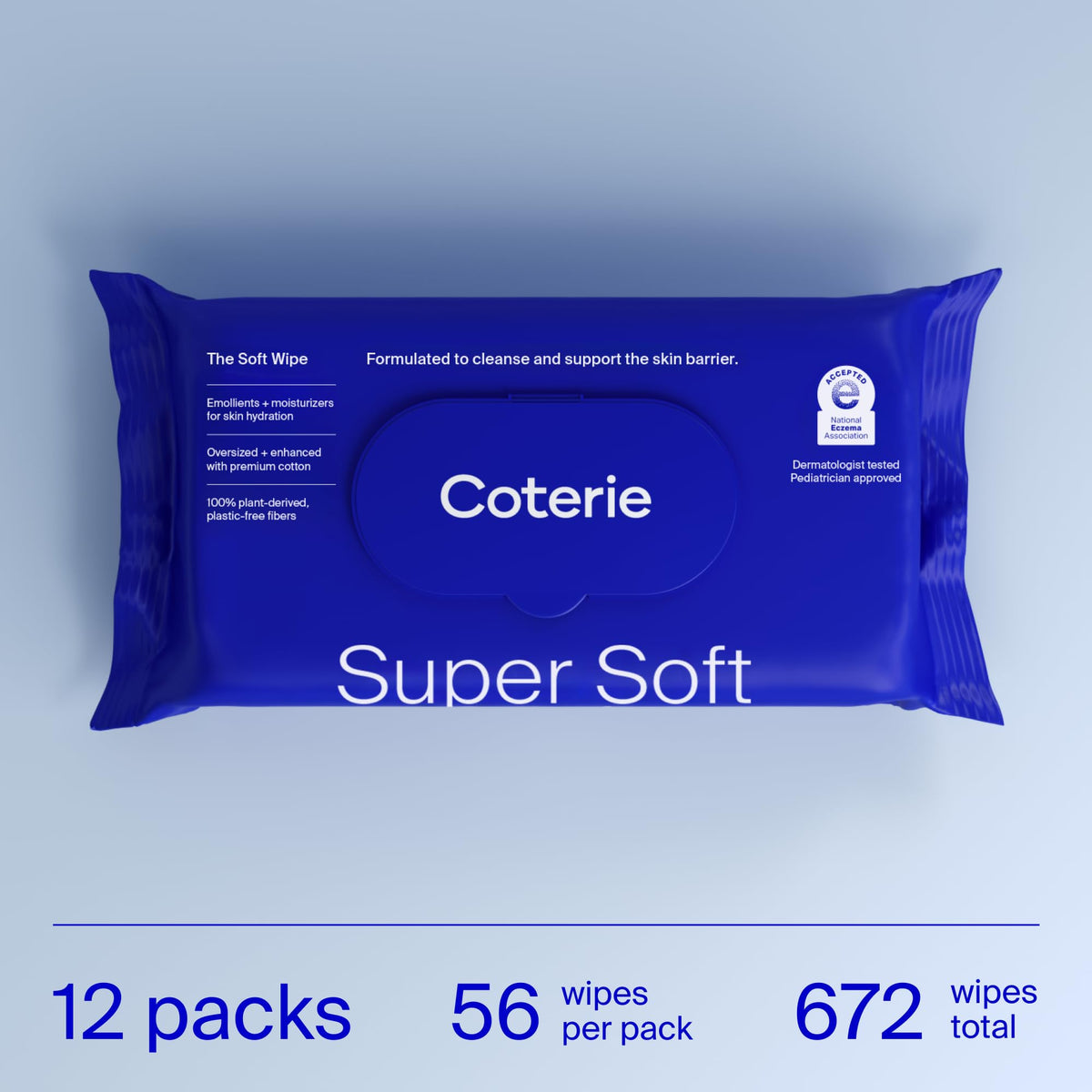 Coterie Baby Soft Wipes for Sensitive Skin, 12-Pk (672 Count)