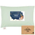 KeaBabies Organic Toddler Pillow with Pillowcase, Jumbo 14X20 (Sage)
