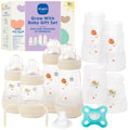 MAM Grow with Baby Anti-Colic+ Bottle & Pacifier Set 0+ Months, Unisex