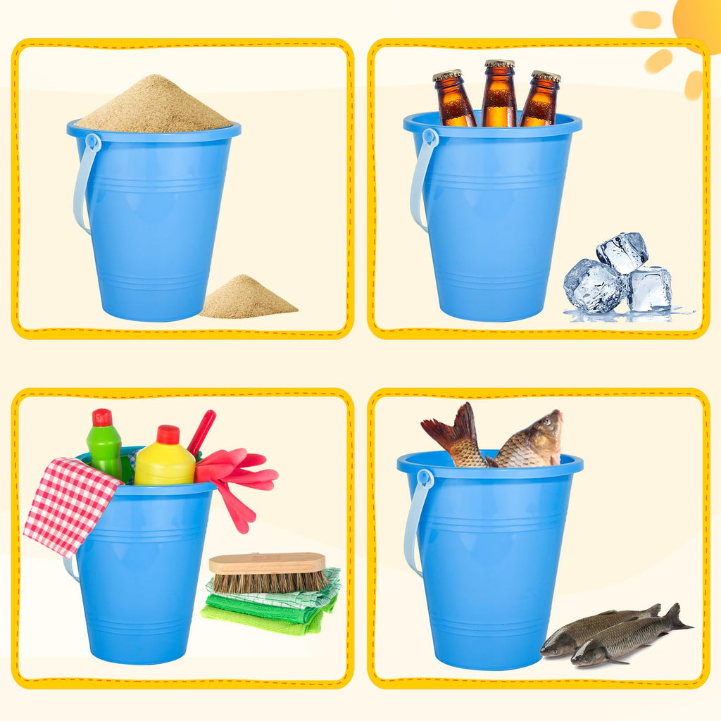 Beach Toys Sand Toys Beach Shovels Beach Pail Set for Kids Summer Beach Essentials Outdoor Sand Play Fun Activities Beach Pails & Shovels