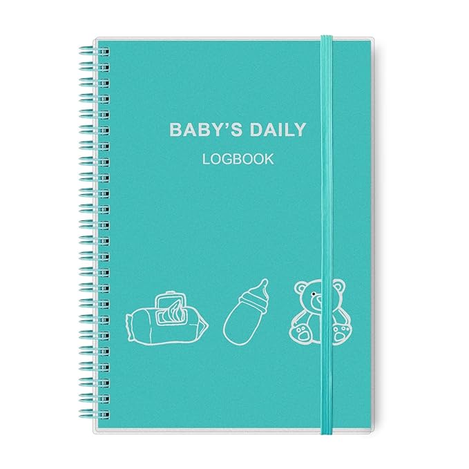 Baby's Daily Log Book - A5 Baby Care planner for Newborns, Schedule for Tracking Newborn's Daily Routine, 152 Easy to Fill Pages Track and Monitor Nursing, Sleep, Feeding, Diapers, Pumping and More