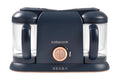 BEABA Babycook Duo 4 in 1 Baby Food Maker, Puree Steamer and Blender for Purees, Grinder with Auto Steam Cooking, Lrg 9.1 Cup Capacity, Makes 54 Servings in 20 Mins, Midnight