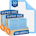 MILDPLUS Disposable Bed Pads 40"X40" Extra Large Pee Pads for Incontinence 140 Gram Heavy Duty Super Absorbent Underpads Waterproof Chucks Pads for Adults, Elderly or Pets [100x100CM, 25pcs]