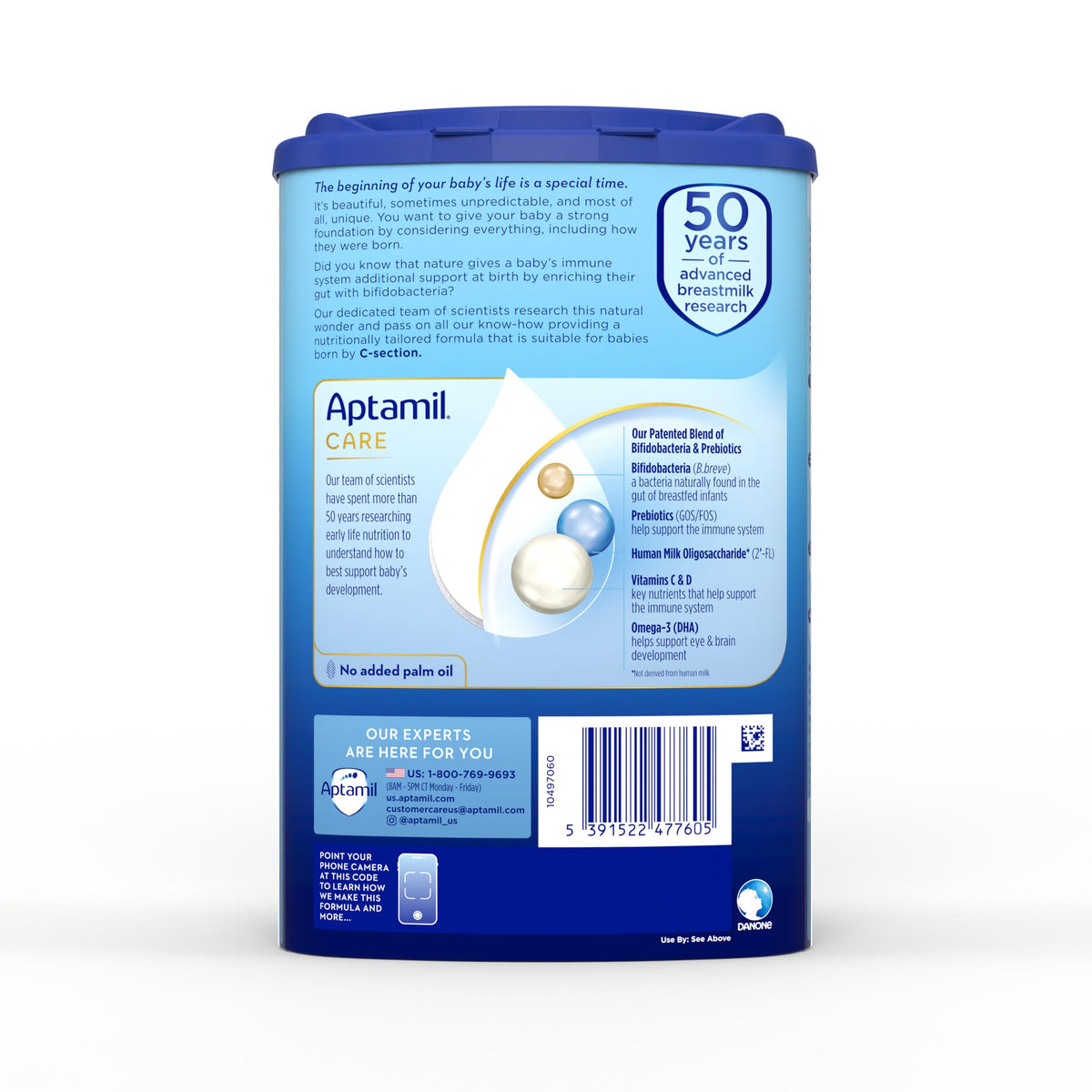 APTAMIL Care Stage 2 Infant Formula, for 6+ Months, DHA, 28.2oz (1 Pack)