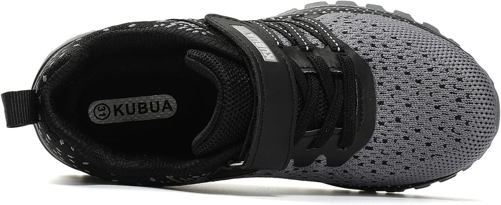KUBUA Kids Sneakers for Boys Girls Running Tennis Shoes Lightweight Breathable Sport Athletic