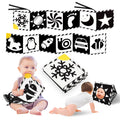 Baobrava High Contrast Baby Toys for Newborn, Black and White Baby Toys
