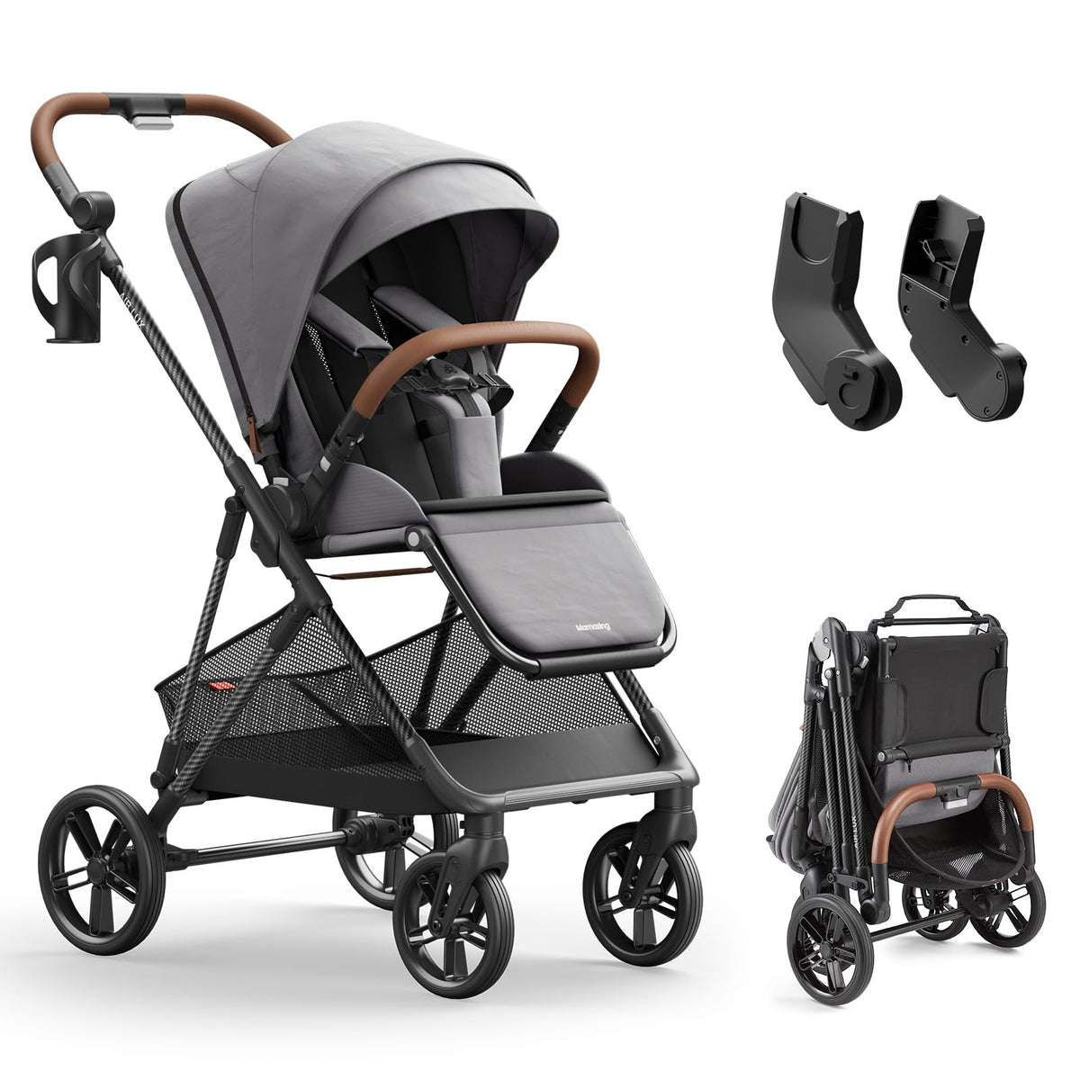 Mamazing Air Lux Baby Stroller with Carbon Fiber Frame, Only 15.8lbs