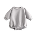 Bafeicao Baby Boy Girl Sweatshirt Romper Bubble Romper,Grey,3-6M