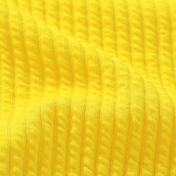 Happy Town Toddler Swimsuit Girl Solid Color Stripe One-Piece Baby Bathing Suits