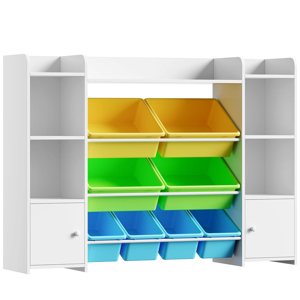FOTOSOK Storage Organizer with 8 Bins, Organizer Bin