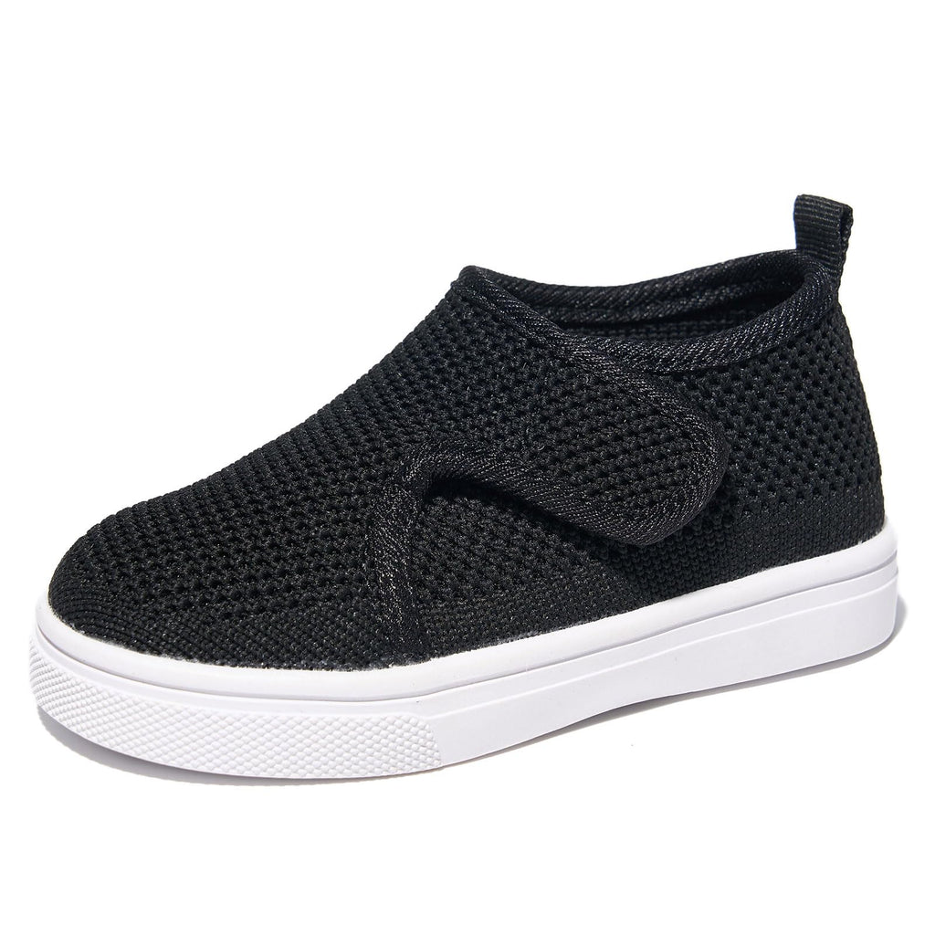 Newsonet Baby Shoes Boys Girls Baby Walking Shoes Non-Skid Lightweight Mesh First Walker Sneakers Black Size 6-12 Months Infant