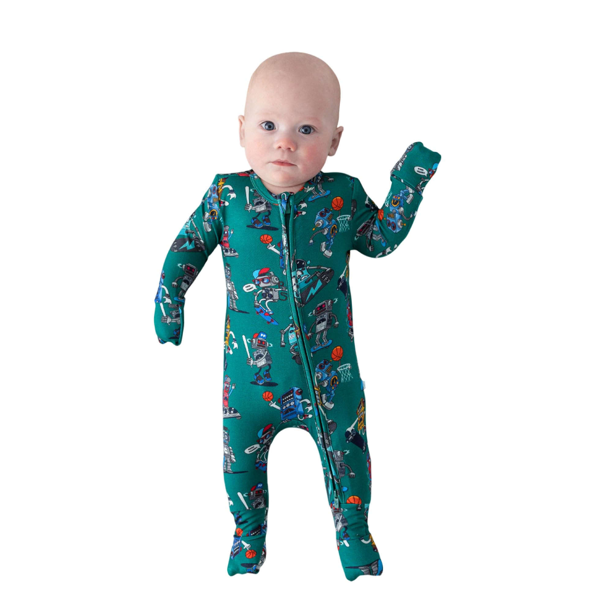 Posh Peanut Convertible Baby Sleepers, Boy Toddlers Footless Pajamas