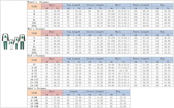Awoscut Family Christmas Pajamas Matching Pajamas for Family, Xmas PJs Sets Holiday Sleepwear