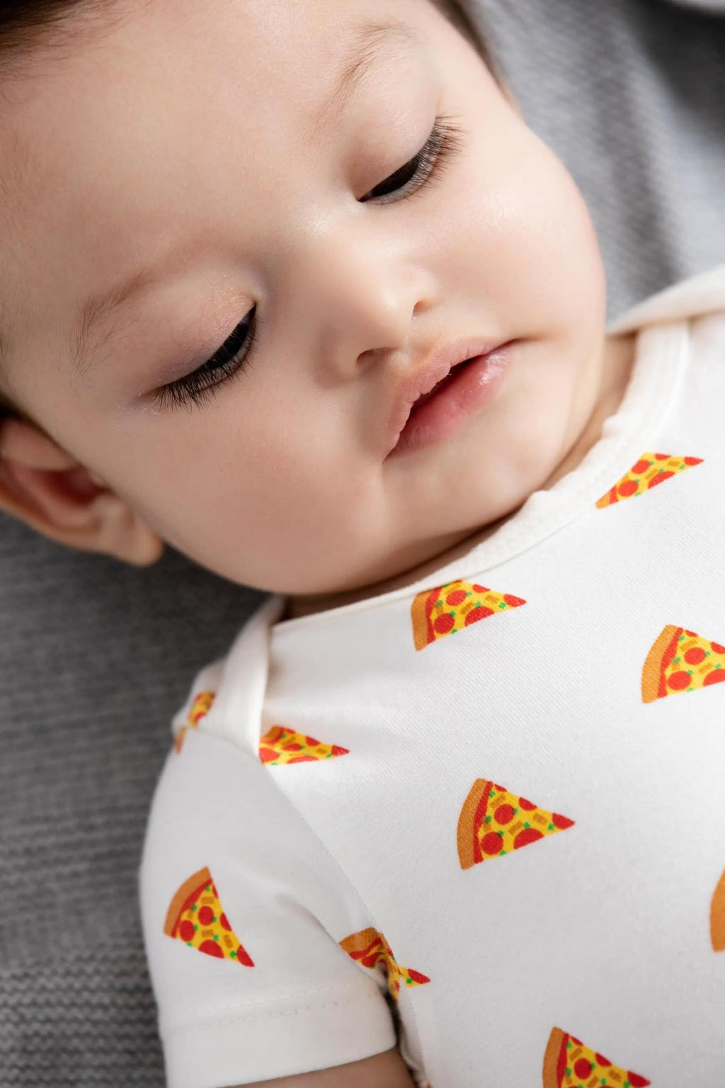 MONICA + ANDY Short Sleeve Jack & Jill Bodysuit 3-Pack, Size 12-18 Months, Pizza Print, 100% Organic Baby Clothes for Boys & Girls, Super Soft Sustainable Cotton, Infant, Newborn & Toddler Sizes