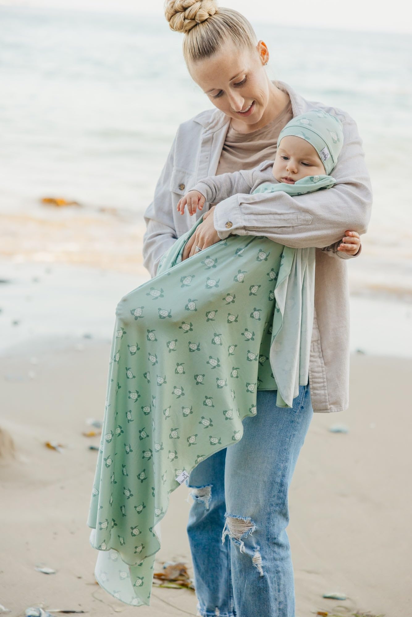 Copper Pearl Swaddle Blankets for Newborns | Soft Stretchy Receiving Blankets for Boys and Girls | Large 46 x 46 Inch Baby Blankets | Lightweight and Breathable Swaddles | Wade