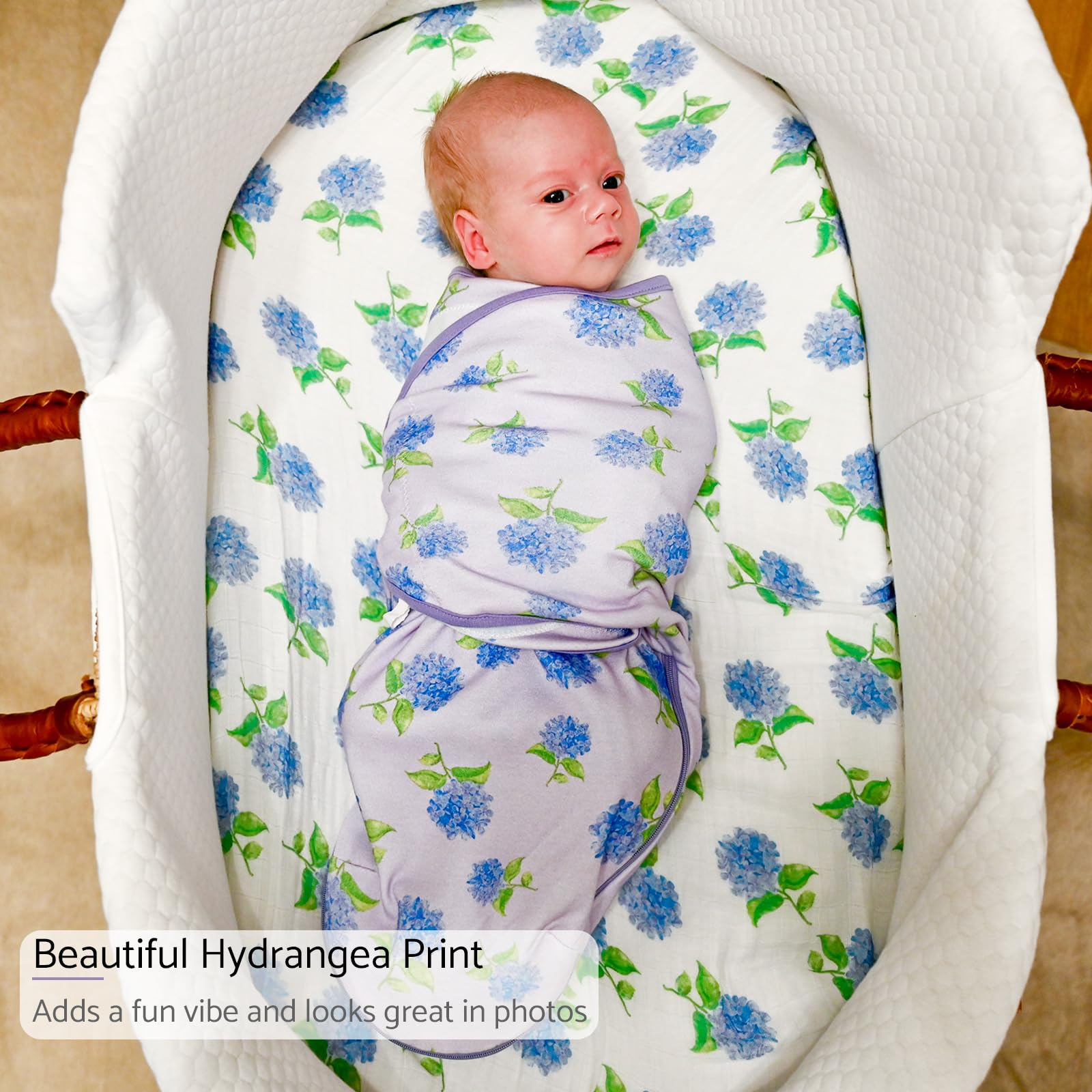 LollyBanks Newborn Swaddle,100% Organic Cotton Baby Swaddle for Newborn