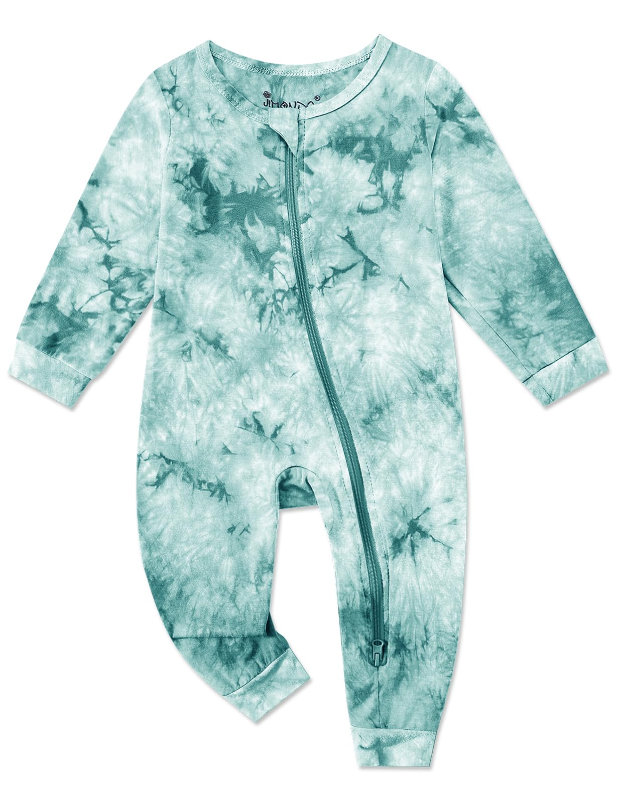 Jimonda Baby Girl Boys Bamboo Rayon Pajamas,Footless Pjs(Green,18-24 M)