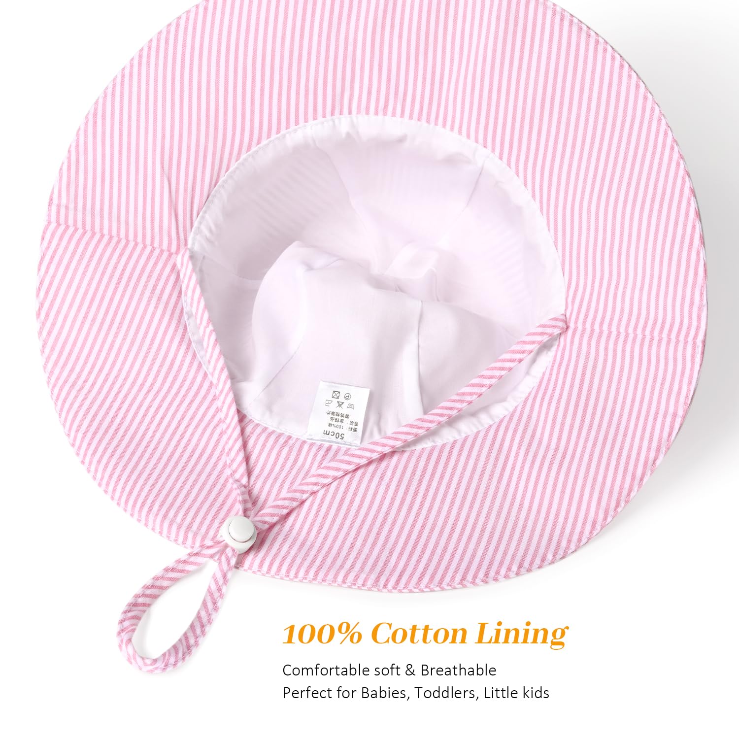 Baby Girl Sun Hat Kids Summer Beach Wide Brim Hats Toddler Bucket Hat 6-24M