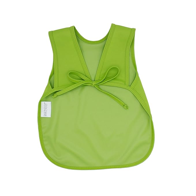 BapronBaby Ribbit Bapron - No Neck Tie Safer Bib for Baby & Toddler - Soft Waterproof Stain Resistant - Machine Washable - Sz Preschool 3-5yrs