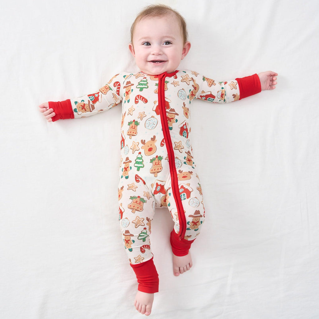 pureborn Baby Sleeper Viscose from Bamboo Zipper Footies Christmas 12-18M