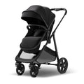 Mompush Wiz 2-in-1 Bassinet Stroller Reversible Seat, One-Hand Fold, Black