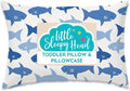 Little Sleepy Head Toddler Pillow with Pillowcase 13x18 - Kids Pillow for Sleeping - Better Neck Support Ergonomic Pillow and Toddler Pillowcase - Best Pillows for Kidss (Fintastic Friends)