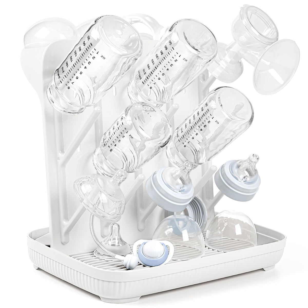 Termichy Baby Bottle Drying Rack：Large Vertical Space Saver for Countertop