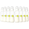 Avima 10 oz Anti Colic Baby Bottle Set - Medium Flow Nipples Included, Standard Neck, BPA Free - 3-6 Months, Stage 2 Feeding for Gas, Spit Up & Colic (Set of 8)